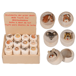 2467 Boîte en bois pour dents de lait