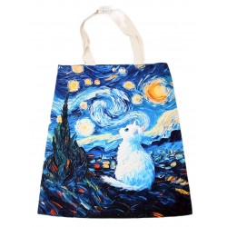 2526 Sac à commission chat en coton