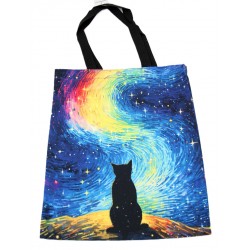 2526 Sac à commission chat en coton