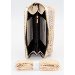 2540 Pochette en paille avec bandoulière