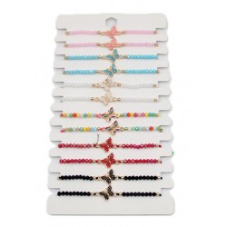 2577 Bracelet papillon avec ficelle