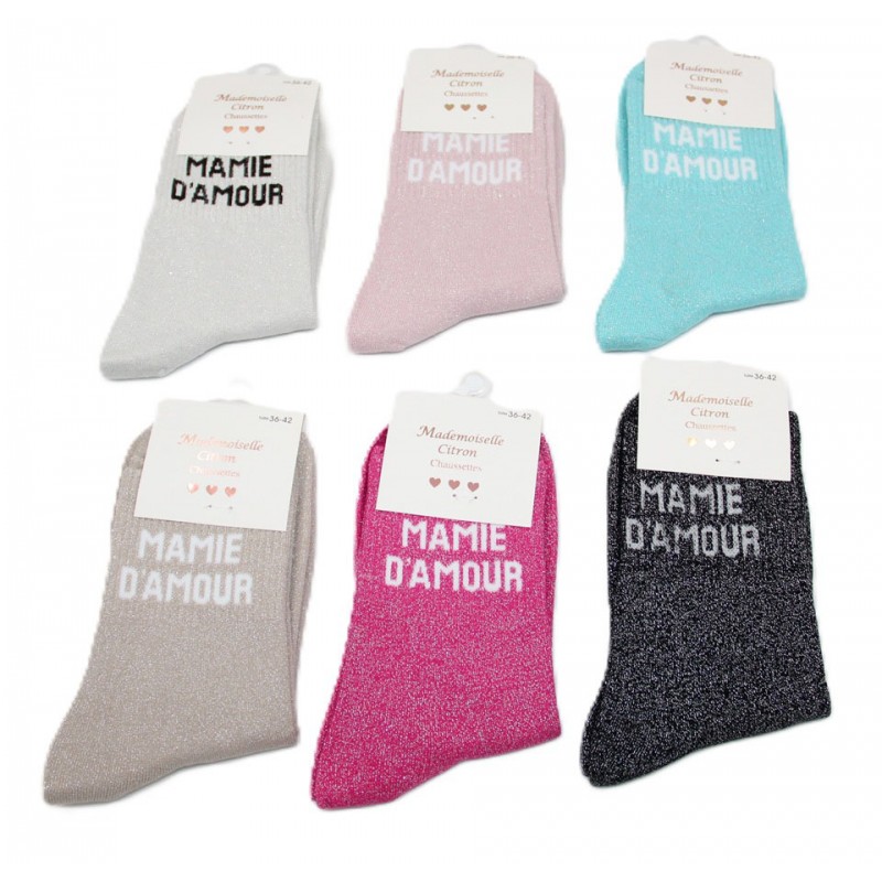 2574 Socken \"mamie d\'amour\"