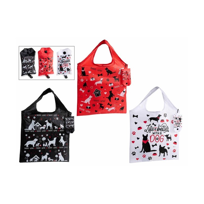 2603 Einkaufstasche Hund faltbar