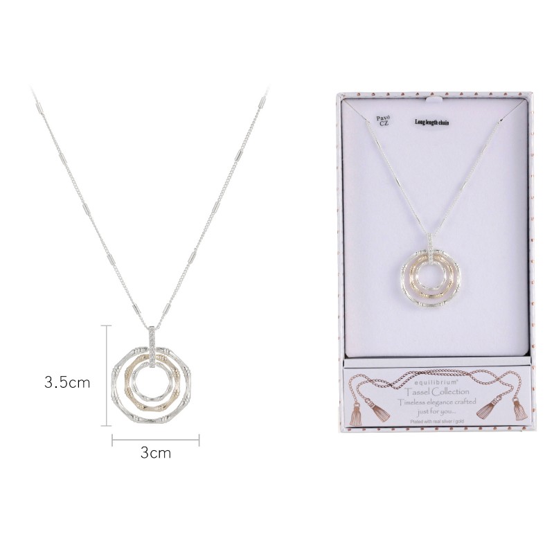 2629 Collier en plaqué argent et or