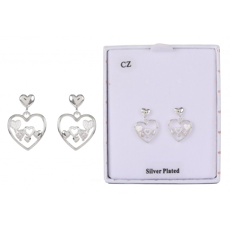 2617 Boucles d'oreilles en plaquées argent