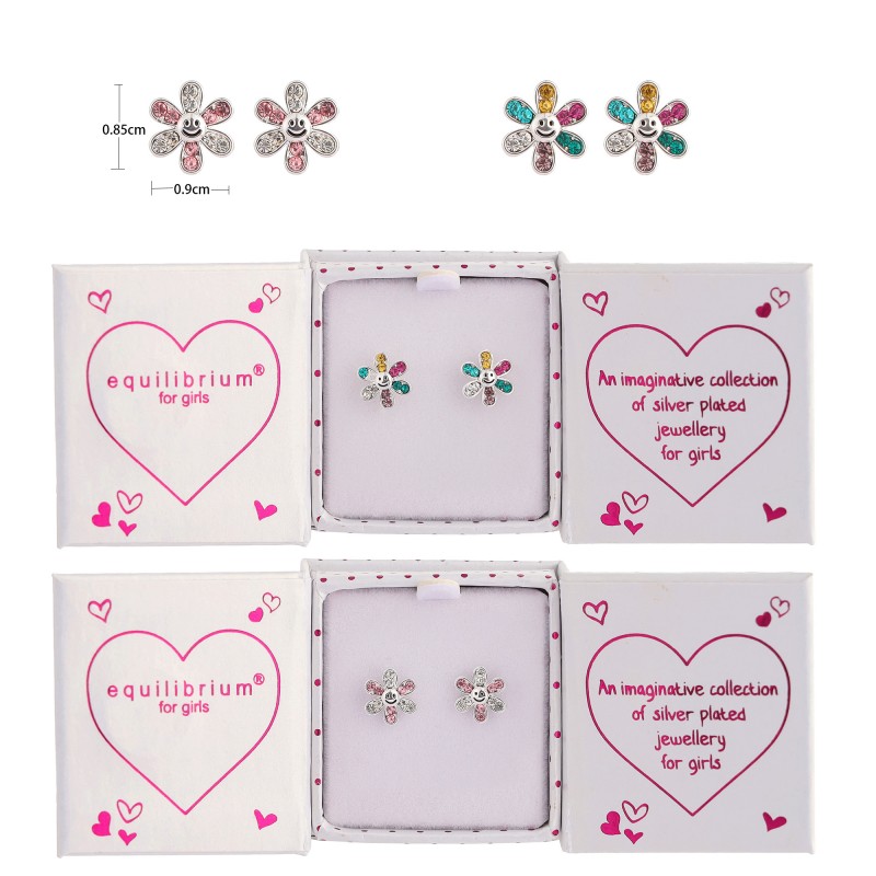 2643 Boucles d'oreilles fille en plaquées argent