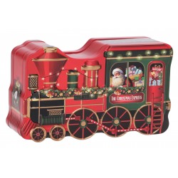 1934B Boîte en métal train de Noël avec sucre d'orges