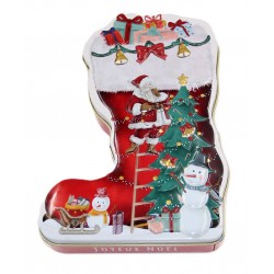 1933A Metalldose Weihnachtsstiefel mit Teebären