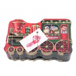 1934A Boîte en métal train de Noël avec sucre d'orges