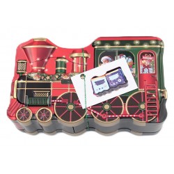 1934B Weihnachtszug aus Metall mit Teebeutel