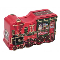 1934B Boîte en métal train de Noël avec sachets de thé