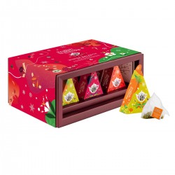 2656 Boîte cadeaux avec pyramide de thé bio