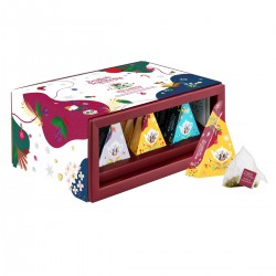 2656 Boîte cadeaux avec pyramide de thé bio