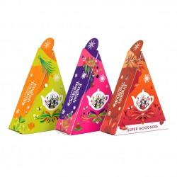 2656 Boîte cadeaux avec pyramide de thé bio