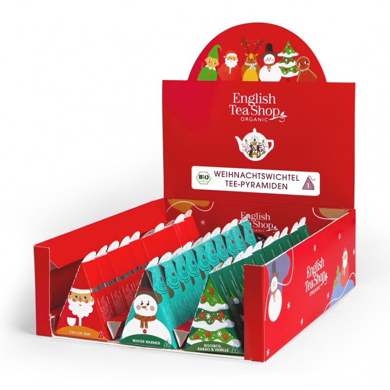 2658 Steller mit 30 Bio Tee Pyramiden