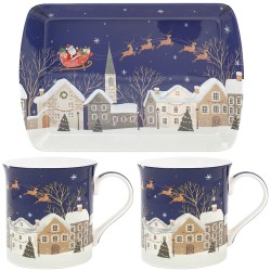 2665 Set avec plateau et 2 tasses