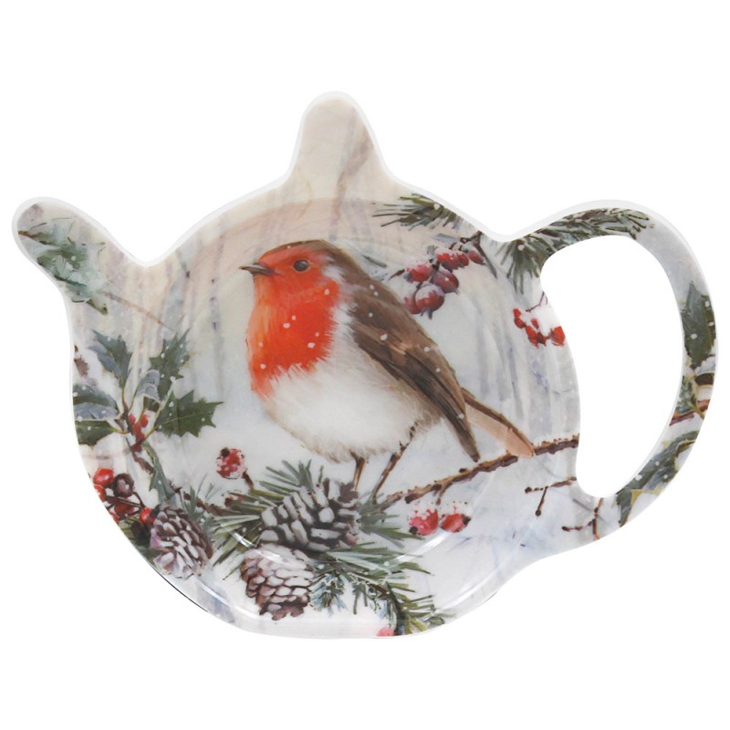 2669 Assiette en porcelaine pour sachet de thé