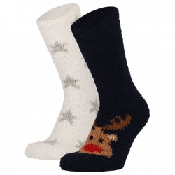 2687 2 Paires de chaussettes pour dames