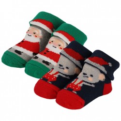 2682 Geschenkset mit 3 Lätzchen und 3 Paar Socken