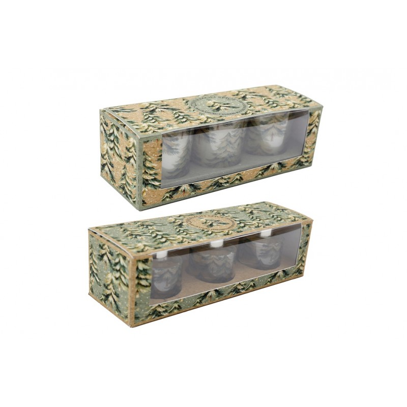 2691 Set avec 3 bougies parfumée