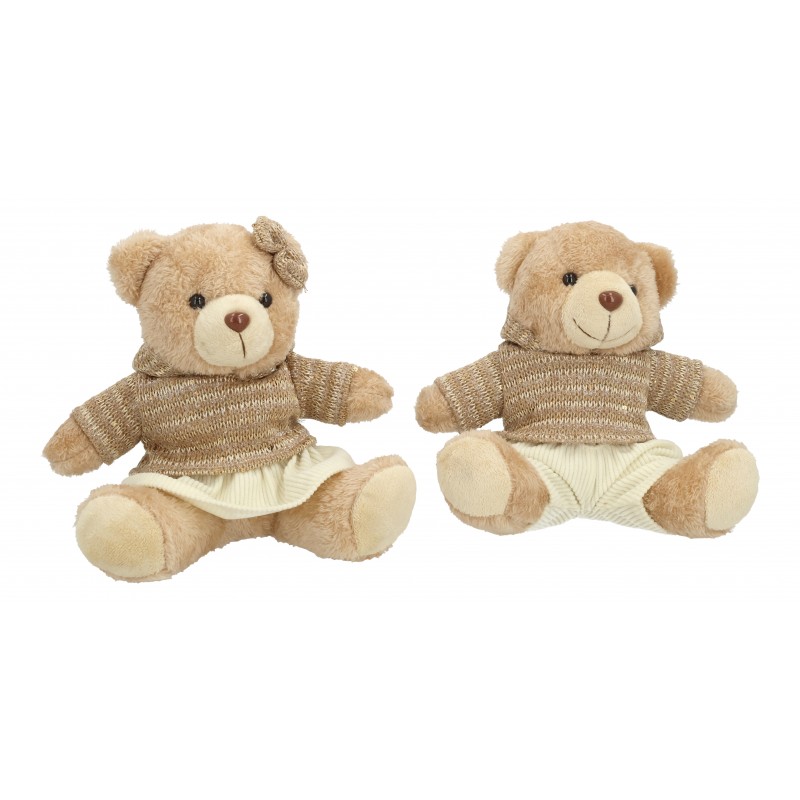 2707 Peluche ours fille et garçon