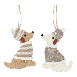 2708 Pendentif en tissu chien