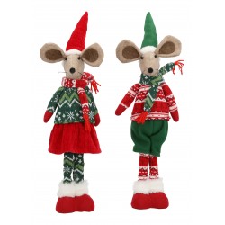 2719 Weihnachtsmaus aus Textil