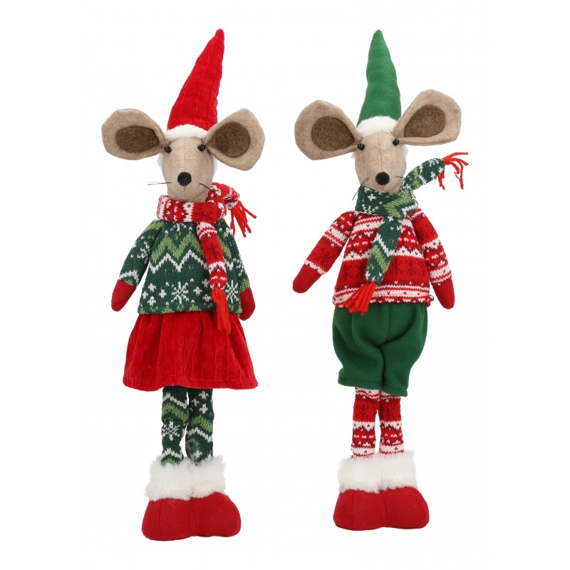 2719 Weihnachtsmaus aus Textil