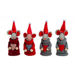2720 Weihnachtsmaus aus Textil