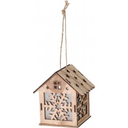 2785 Hängehaus aus Paulownia Holz mit LED