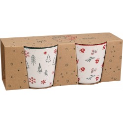 2796 Set cadeaux avec 2 tasses en céramique