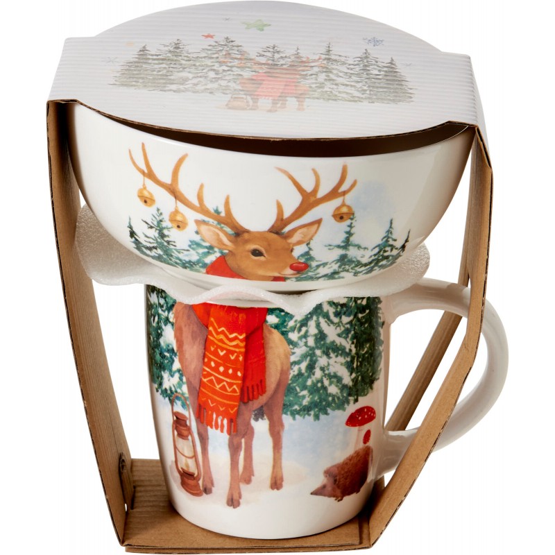 2799 Bol et tasse en porcelaine