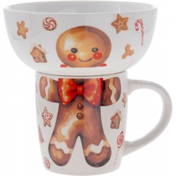 2799 Schüssel und Tasse aus Porzellan