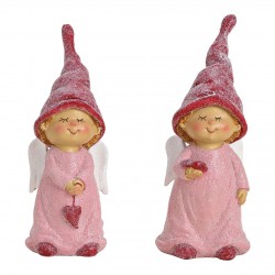 2072A Set cadeaux avec thé et ange en resine