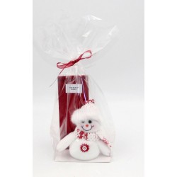 2144A Geschenkset mit Teetüte und Deko Schneemann