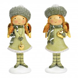 2068A Set cadeaux avec sachet de thé et déco anges