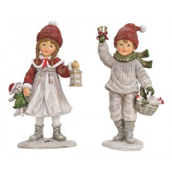 1298A Set cadeaux avec sachet de thé et enfant d'hiver