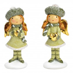 2071A Set cadeaux avec sachet de thé et déco anges
