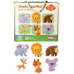 2840 Puzle aus Holz (Set mit 6 Stück