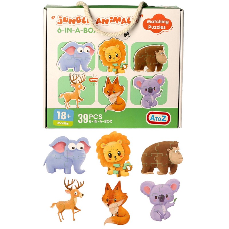 2840 Puzle aus Holz (Set mit 6 Stück