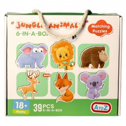 2840 Puzzle en bois (set de 6 pièces)