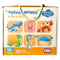 2841 Puzzle en bois (set de 6 pièces)