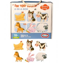2842 Puzzle en bois (set de 6 pièces)