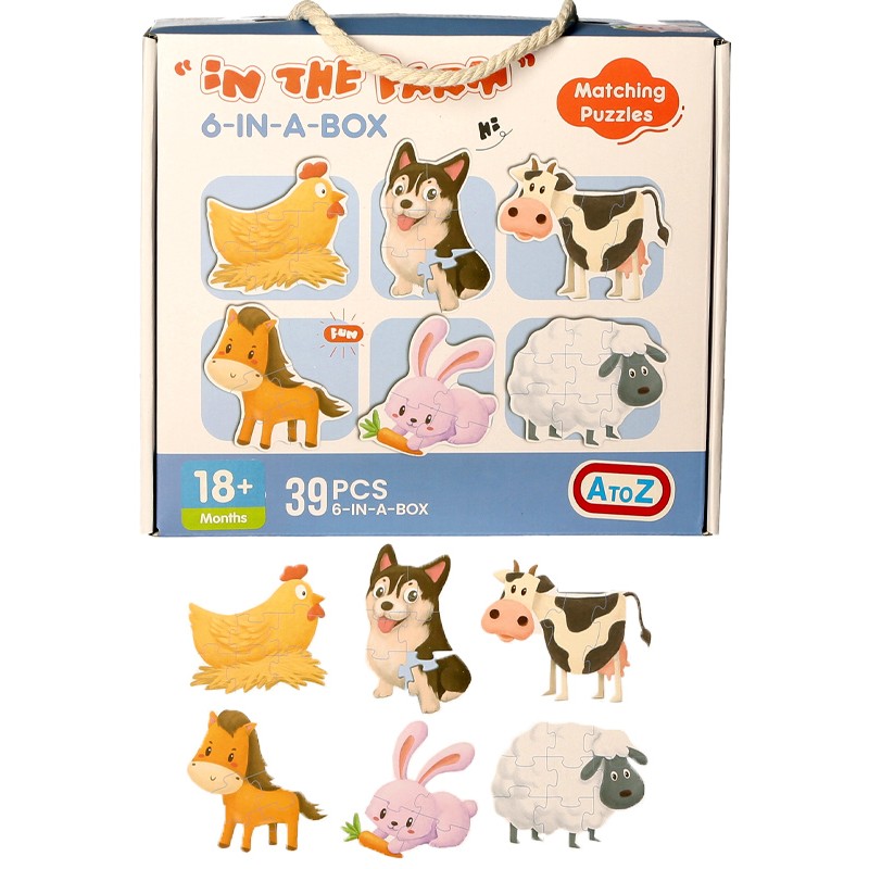 2842 Puzzle en bois (set de 6 pièces)