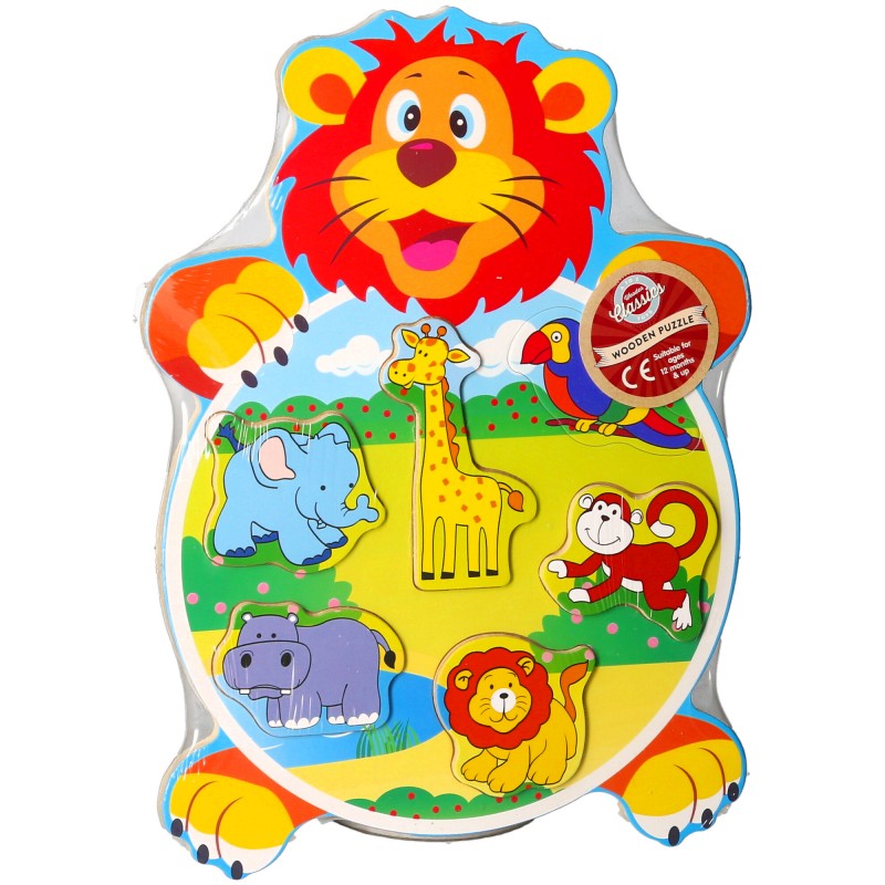2849 Puzzle lion en bois