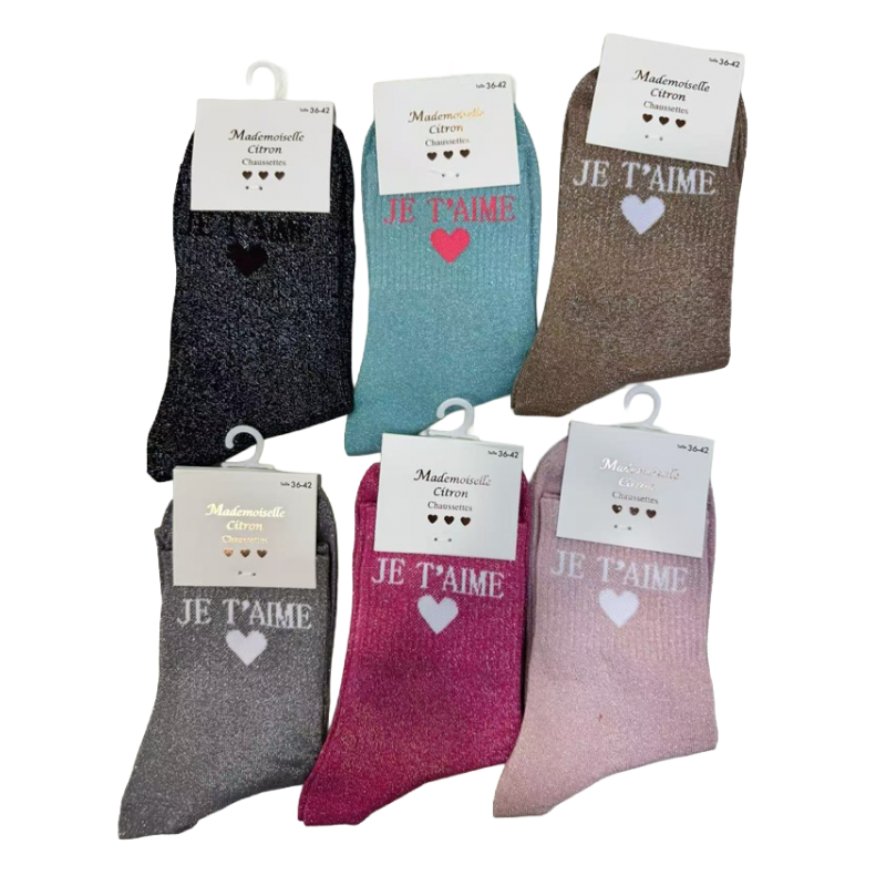 3048 Socken \"Je t\'aime\"