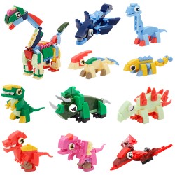 3074 Coffret avec 10 animaux avec les mini briques