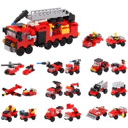 3074 Coffret avec 10 animaux avec les mini briques
