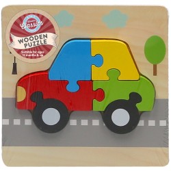 7318 Puzzle aus Holz, Lastwagen, Auto, Flugzeug