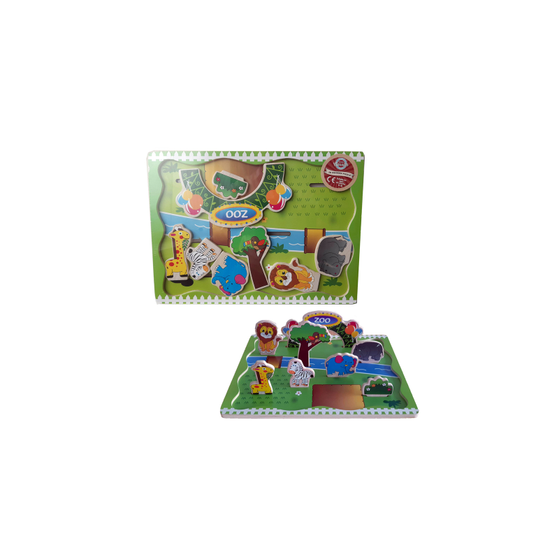 7551 Holz Puzzle Zoo 3D